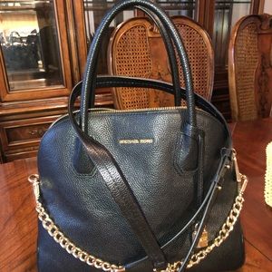 Authentic Michael Kors Emmy LG Dome Black Satchel